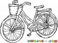 Bicicleta De Mujer Para Pintar Y Colorear
