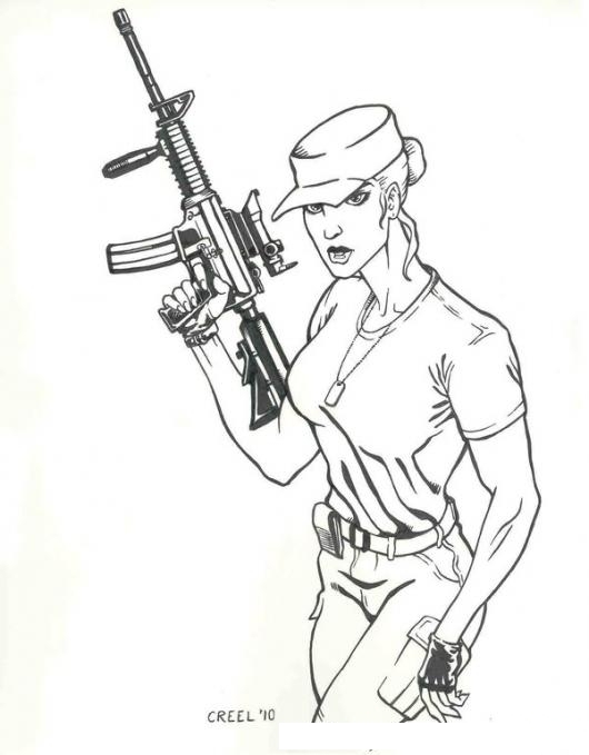 Featured image of post The Best 17 Mujer Militar Soldada Dibujo