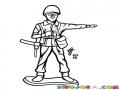 Armymen Soldadito De Juguete Para Pintar Y Colorear