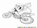 Dibujo de Mario Bros en Moto