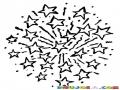 Lucescampero.com Dibujo De Explosion De Estrellas De Fuegos Pirotecnicos Para Pintar Y Colorear Luces Campero