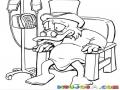 Dibujo De Scrooge Tio Mac Pato En El Hospital Para Pintar Y Colorear