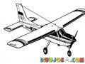 Dibujo De Avioneta De Helice Monomotor Para Pintar Y Colorear