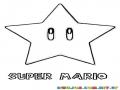 Colorear la estrella de Mariobros