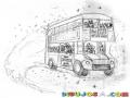 Dibujo De Bus De Dos Pisos Para Pintar Y Colorear Camioneta De 2 Niveles