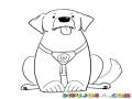 Dibujo De Perro Sacando La Lengua Para Pintar Y Colorear Perro Con La Lengua De Fuera