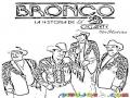 Bronco Guadalupe Erparza Dibujo Del Grupo Bronco Para Pintar Y Colorear