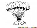 Dibujo De Popeye En Paracaidas Para Pintar Y Colorear