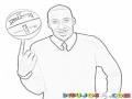 Stoudemire.com Coloring Page Dibujo De Amare Stoudemire Jugador De Basketball De La Nba Para Pintar Y Colorear A Amar Estodemir