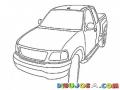Dibujo De Picop Ford F150 Para Pintar Y Colorear Pickup Troca Camioneta Frodf150