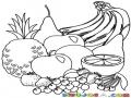 Dibujodefrutas.com Para Pintar Y Colorear Dibujo De Frutas