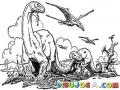 Dibujo De Dinosaurios Para Pintar Y Colorear