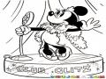Dibujo De Mimi Cantando Para Pintar Y Colorear A La Novia De Mickey Mouse