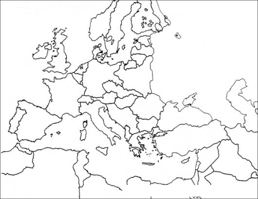 Mapa Para Colorear De Europa Imagui