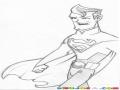 Dibujo De Superman Delgadito Y Culiflaco Para Pintar Y Colorear