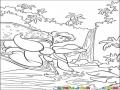 Dibujo De Aladino Con Jazmin Volando En Su Alfombra Magica Para Pintar Y Colorear