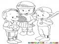 Dibujo De Ninos Deportistas Para Pintar Y Colorear A Un Nene Futbolista Una Nena Tenista Y Otro Nene Beisbolita