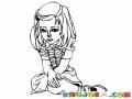 Dibujo De Chica Triste Sentada En El Piso Para Pintar Y Colorear