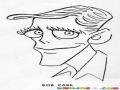 Dibujo De Hombre Haciendo Mirada De Maricon Para Pintar Y Colorear Ojos De Afeminado