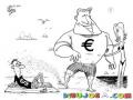 Dibujo De Mujer Infiel Cambiando Al Dolar Por El Euro Para Pintar Y Colorear