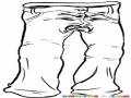 Dibujo De Pantalon De Lona Sucio Con Cara De Asco Para Pintar Y Colorear Pantalon Shuco Que Se Para Solo De Suciedad