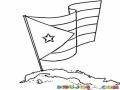 Isla De Cuba Dibujo De Bandera Cubana Para Pintar Y Colorear La Bandera De Cuba Sobre El Mapa De Cuba