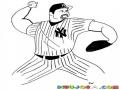 Rogerclemens Yankees De Newyork Dibujo De Roger Clemens Para Pintar Y Colorear A Rogers Clemente