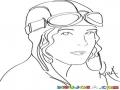 Aviacion Mujer Piloto De Avion Dibujo De Pilota Aviadora Para Pintar Y Colorear