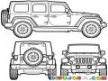 Jeep Wrangler Dibujo De Jeep 4x4 Para Pintar Y Colorear