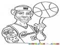 Lebronjames.com Coloring Page Dibujo De Lebron James Para Pintar Y Colorear Al Jugador 23 De Cleveland El Culebron James