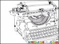 Maquina De Escribir Mecanica Dibujo De Maquina De Escribir Viejita Olivetti O Remington Para Pintar Y Colorear