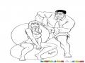 Dibujo De Hulk Con Su Novia Para Pintar Y Colorear