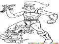 Espada Chiquita Dibujo De Leono De Los Thundercats Con Su Espada Cortita Y Su Gato Riendose Para Pintar Y Colorear