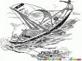 Dibujo De Barco Pirata Remolcado Para Pintar Y Colorear Barquito Remolcador