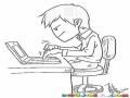 Dibujo De Hackersito Junior En Laptop Para Pintar Y Colorear Hijo De Hacker Hackercito Sera