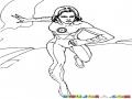 Dibujo De La Mujer Invisible De Los 4 Fantasticos Para Pintar Colorear