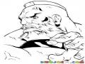 Dibujo De Zangief Para Pintar Y Colorear Al Peleador Ruso De Street Fighter Zangyef