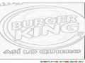 Colorear Logo De Burger King