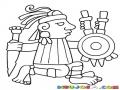 21dediciembredel2012 Dibujo De Figura De Geroglifico Maya Para Pintar Y Colorear Maya De Guatemala
