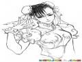 Chunli Dibujo De Chun Li Chinita Peleadora De Street Fighter Para Pintar Y Colorear