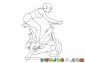 Dibujo De Bicicleta Estacionaria Para Hacer Spinning
