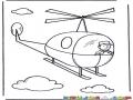 Dibujo De Un Piloto De Helicoptero Volando Un Helicoptero Monoplaza Para Pintar Y Colorear
