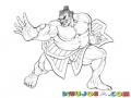 Honda Streetfighter Coloring Page