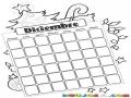 Calendario De Diciembre Para Pintar Y Colorear