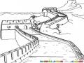 Dibujo De La Muralla China Para Pintar Y Colorear Murallachina