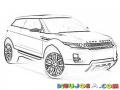 La Nueva Rangerover 2012 Dibujo De Una Land Rover 4 Envogue Evoquepara Pintar Y Colorear
