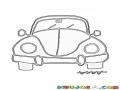 Dibujo De Escarabajo Volkswagen Para Pintar Y Colorear Cuquita Cucaracha Volsvagen Volswagen Vollswagen