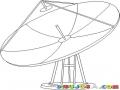 Dibujo De Antena Parabolica Para Pintar Y Colorear