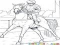 Dibujo De Equitacion Para Pintar Y Colorear