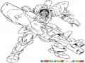 Dibujo De Robot Con Bazuka Para Pintar Y Colorear Brazo De Bazooka Basuca